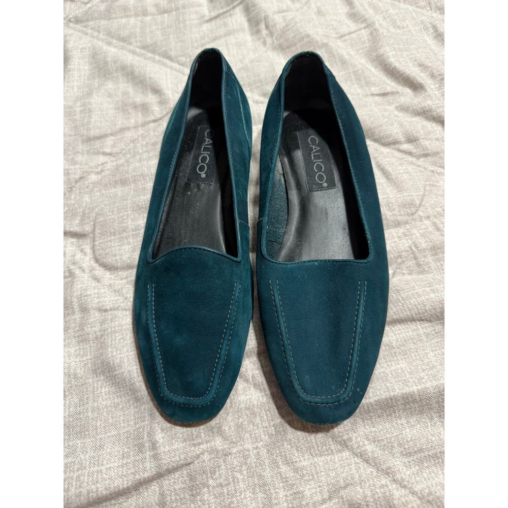 Calico Cruise Loafers Shoes Flats Women's Size 8.5 M Teal Green Made in Brazil - Picture 2 of 11